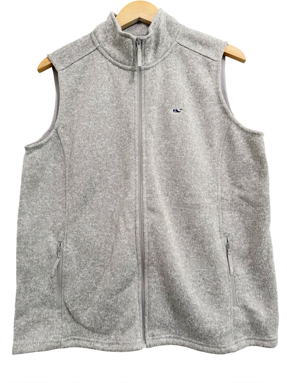 Vineyard Vines Gray Solidsweat Fleece Vest NWT Large